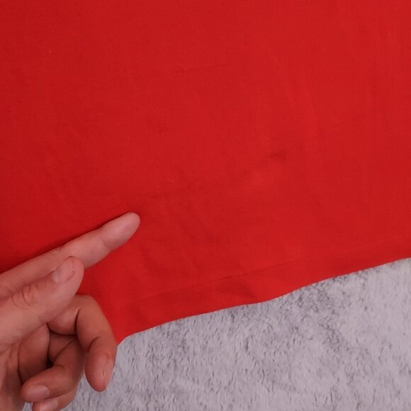 Vintage Champion Polo Shirt Mens Small Patriots Logo Red Golf Nylon Made in USA - Picture 9 of 14